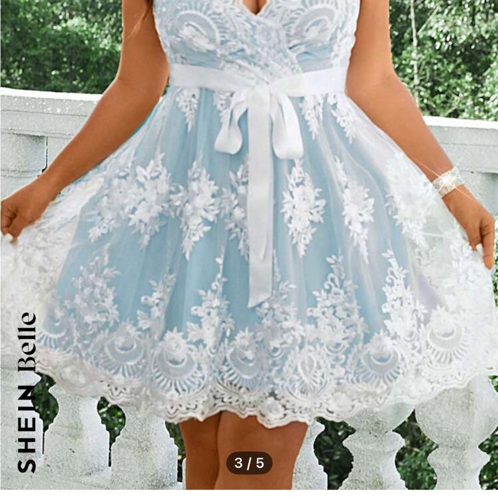 Blue Lace Dress